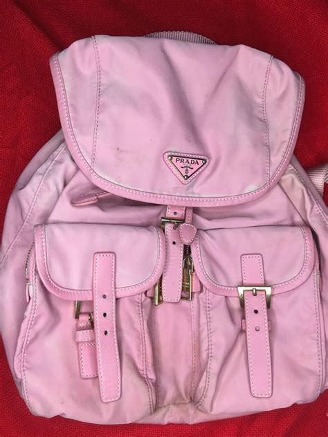 prada pink nylon backpack|prada nylon backpack review.